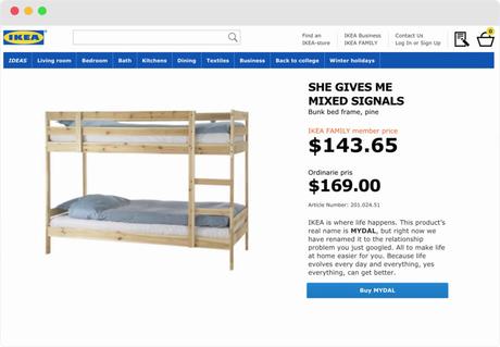 IKEA renombra sus productos con los problemas más buscados en Google