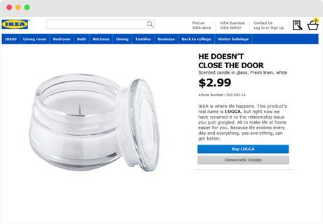 IKEA renombra sus productos con los problemas más buscados en Google