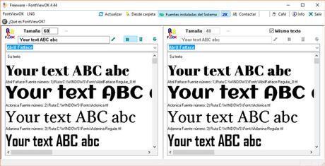 Visor de Fuentes Portable