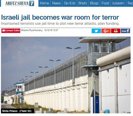 Terroristas palestinos aprovechan estancia en prisión para organizar atentados.