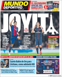 portada Mundo Deportivo balón de oro 2016 Cristiano Ronaldo