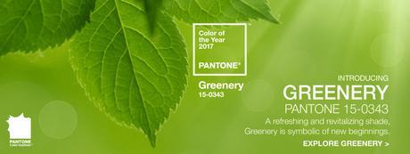 NUEVO COLOR PANTONE 2017: GREENERY NUEVO COLOR PANTONE 2017: GREENERY