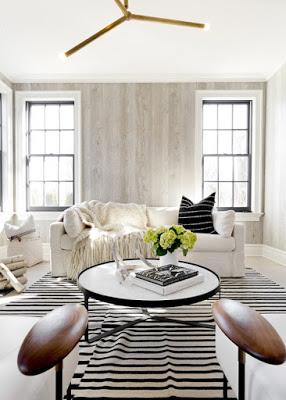 Blanco y Negro Rustico con Toques Escandinavos