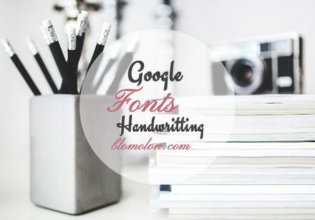 Google Fonts Handwritting