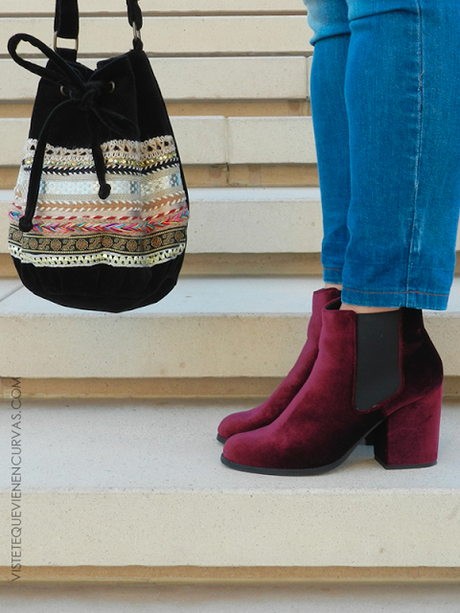 Velvet Booties · OUTFIT