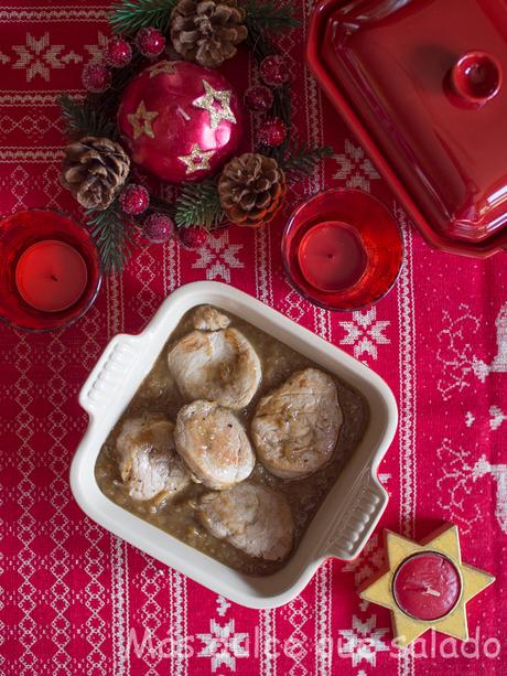 Solomillo al Pedro Ximenez con dátiles y pasas. Receta de Navidad