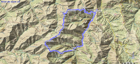 Mapa ruta Niañu y Torre desde La Matosa