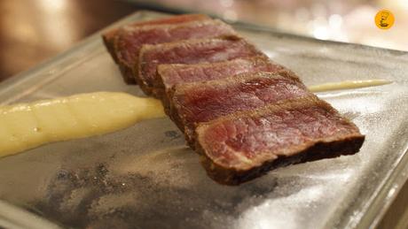 Tataki de lomo bajo de vaca gallega El Trajín Madrid