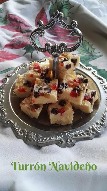 Turrón Navideño de Chocolate blanco