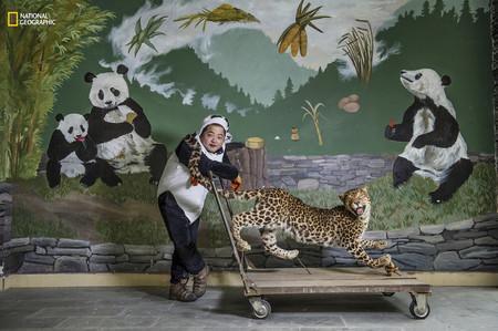 Panda Keeper Stuffed Leopard