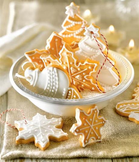 Galletitas para colgar con divertidos motivos navideños