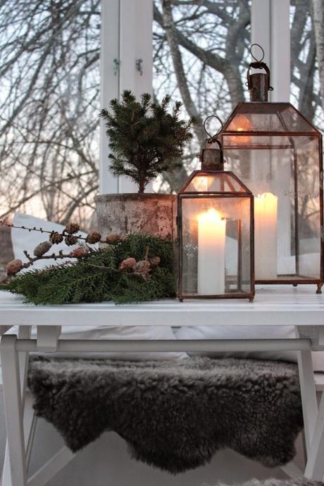 Un invierno natural candels-outdoor