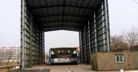 Photo published for Masih Ingat Bus Transit Elevated Bus (TEB) Masa Depan Antimacet China, Kini Sungguh Menyedihkan -...