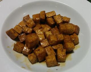 Tofu con salsa de manzana y soja