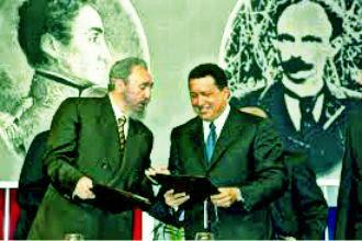 Fidel y Chávez con el 'greenery' del 2017 [+ fotos]