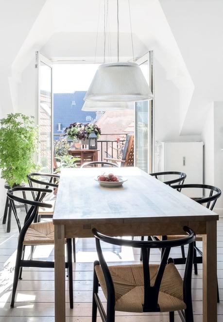 muebles de diseño estilo escandinavo decoración interiores decoración comedor decoración áticos blog decoración nórdica atico danés 