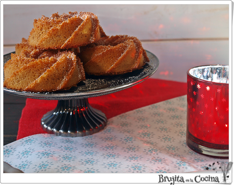 Mini bundt cakes de té caliente