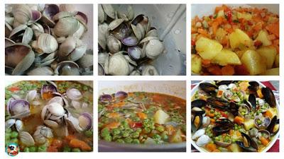 Mejillones a la jardinera