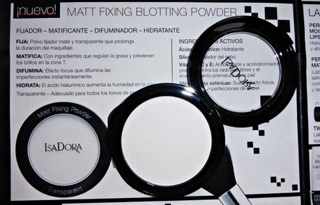 Matt Fixing Powder, los polvos traslúcidos buenos y a buen precio de Isadora