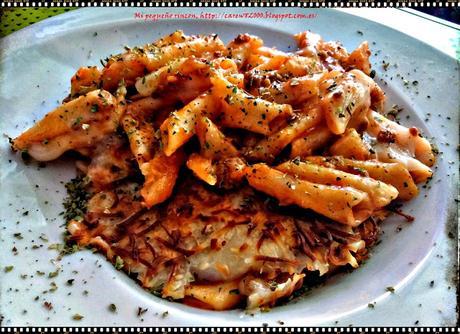 Macarrones al horno con bechamel