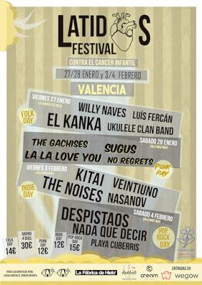 LATIDOS FESTIVAL 2017: The Noises, Kitai, Veintiuno, Willy Naves...