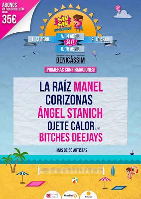 Primeras Confirmaciones SANSAN FESTIVAL 2017