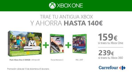 Mira el plan renove de Xbox One S en Carrefour