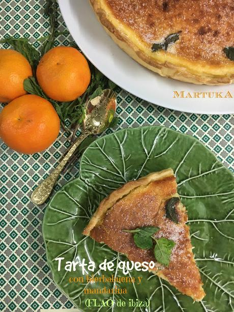 Tarta de Queso Con Hierbabuena Y Mandarina (FLAÓ de Ibiza)