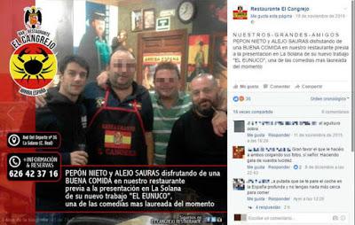 Pepón Nieto pide perdón por su foto en un bar franquista y explica la 'encerrona'.
