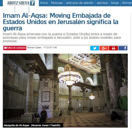 Imán palestino amenaza.