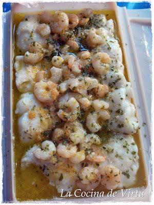 Un producto: gambas