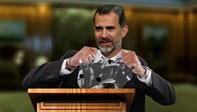 A la puta calle, el autorretrato de Cebrián y las fotos rotas o quemadas del rey.