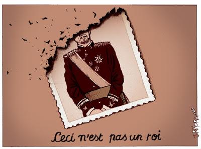 A la puta calle, el autorretrato de Cebrián y las fotos rotas o quemadas del rey.