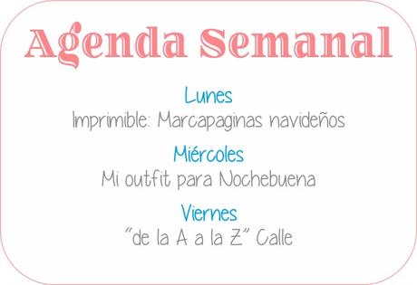 Agenda Semanal 19/12 - 25/12