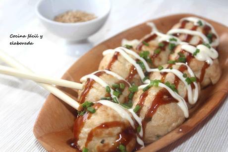 TAKOYAKI (BOLITAS DE PULPO, RECETA JAPONESA)