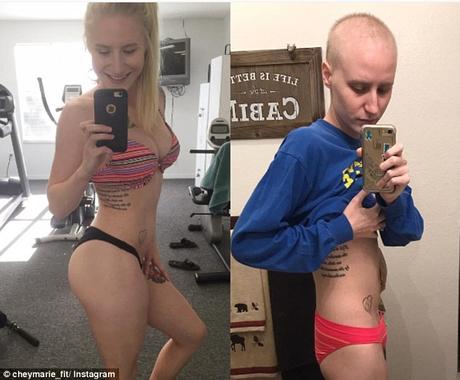 Una modelo fitness muestra la transformación de su cuerpo tras sufrir un cáncer