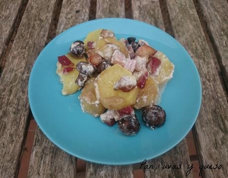 Patatas con bacon y champiñones