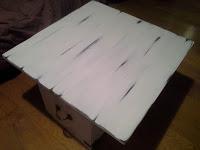 Tuneando mesas con pintura a la tiza.