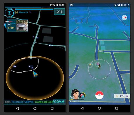 Ingress y Pokémon GO comparten las zonas de respawn, juega en una y sabrás dónde aparece algo en la otra app