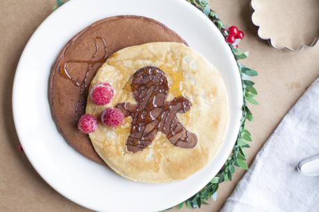 Pancakes navideños de jengibre y canela Pancakes navideños de jengibre y canela