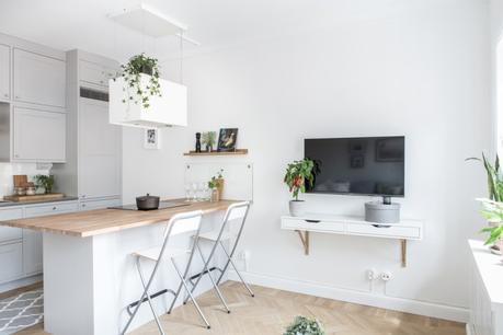 interiores estudios estilo escandinavo distribución pisos pequeños distribución diáfana distribución abierta decoración interiores mini pisos cama separada salón blog decoración nórdica 