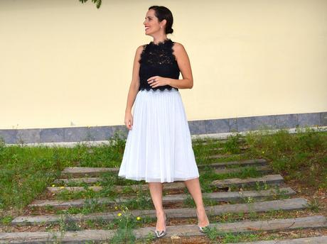 top-encaje-falda-tul-zara-look-street-style