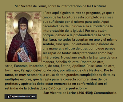 ¿Si tenemos la Biblia por qué es necesaria la Iglesia? San Vicente de Lerins responde.