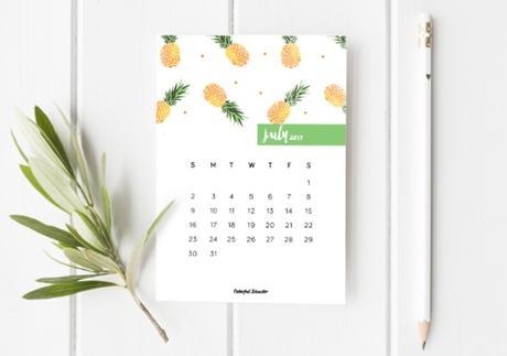 Calendarios 2017 imprimibles gratis