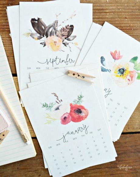 Calendarios 2017 imprimibles gratis