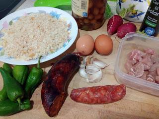 MIGAS MALAGUEÑAS CON LOMO Y CHORIZO