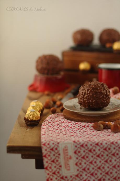 Ferrero Rocher XL (Nutella, avellanas y chocolate con leche)