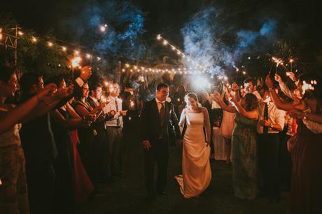 Rubén & Clara:  una romántica boda en la noche de Huelva