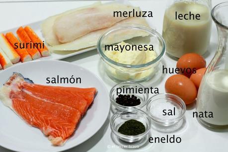 Pastel de pescado ingredientes