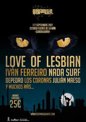 LOVE OF LESBIAN al Festival Gigante 2017